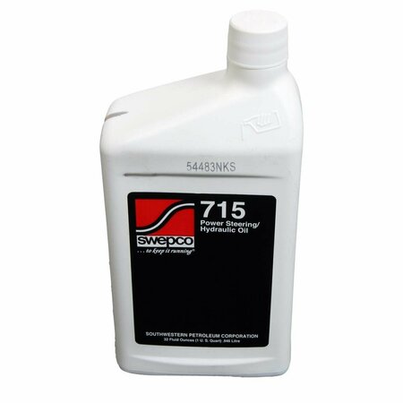 SOLID SHELVING 1 qt. Swepco 715 Power Steering Fluid  Power-Assisted Steering and Hydraulic Systems SO3646190